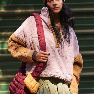 Free People Movement fleece half zip